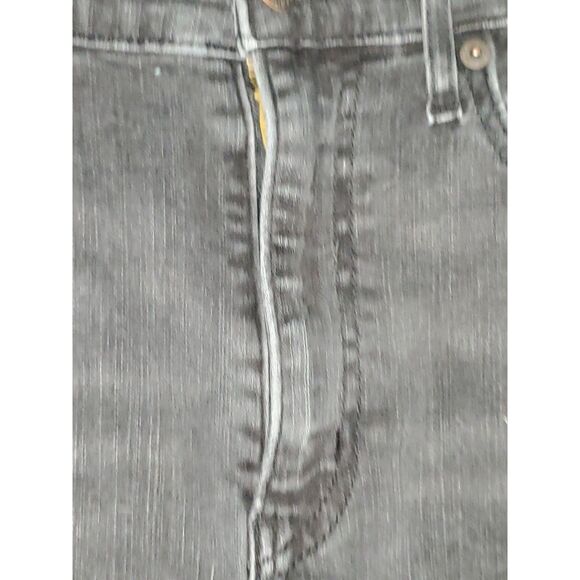 Levi's Premium Mile High Super Skinny Black Jeans Rhinestones Distressed Size 27 - Picture 3 of 13